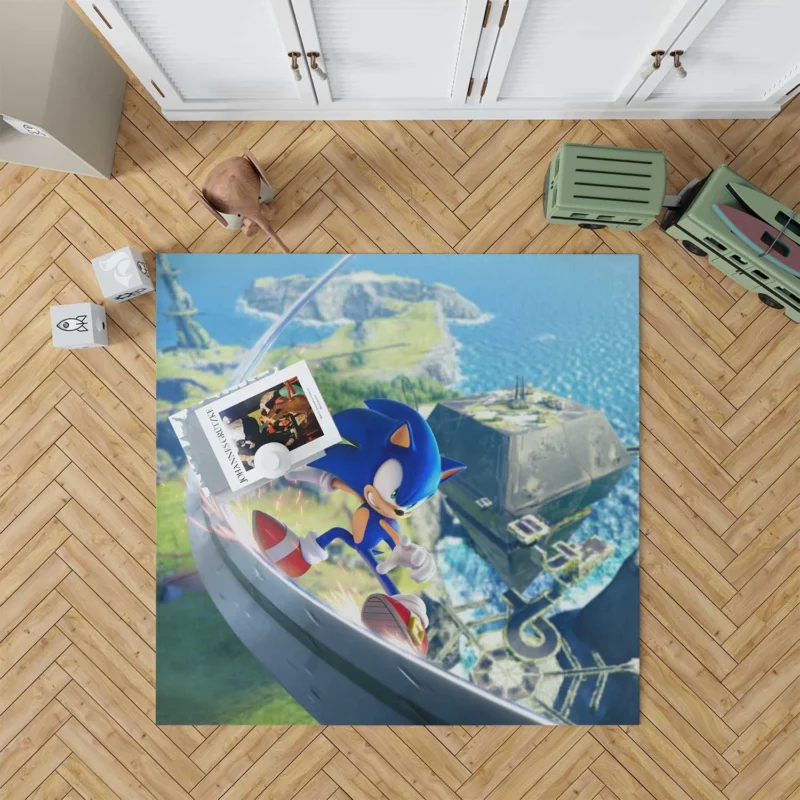 Sonic Frontiers: Sonic Next Open-World Adventure Floor Rug