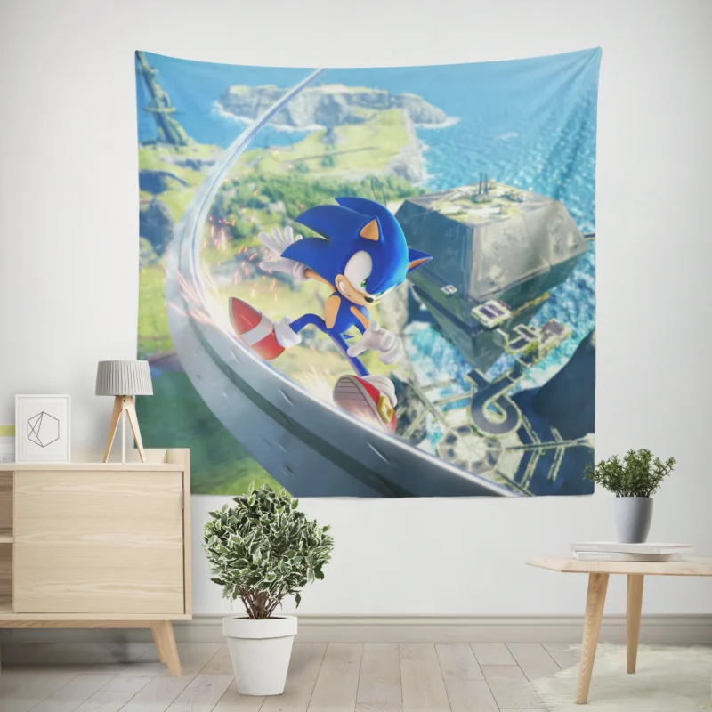 Sonic Frontiers: Sonic Next Open-World Adventure  Wall Tapestry