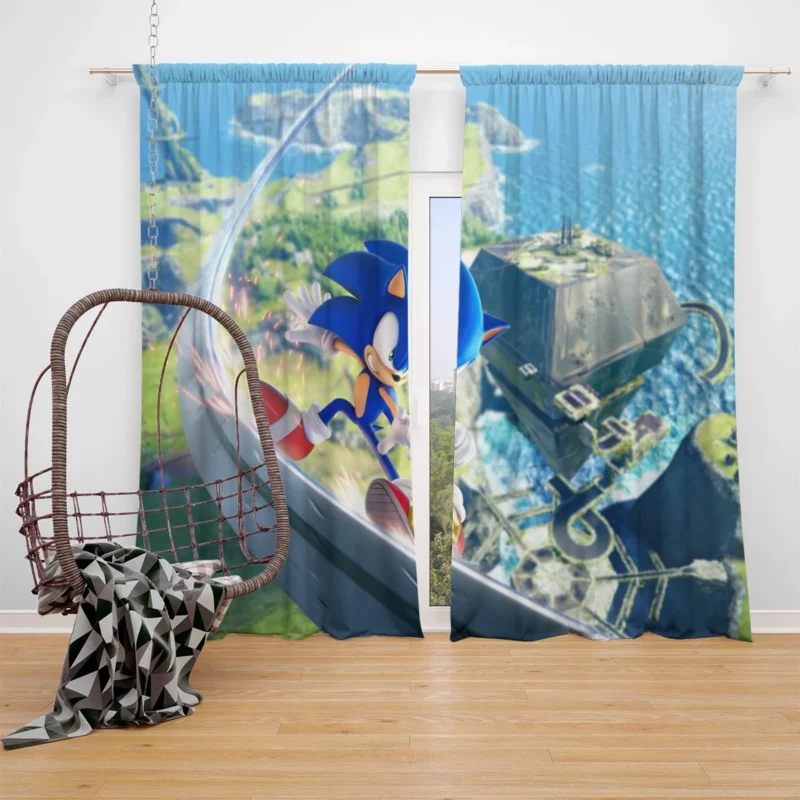 Sonic Frontiers: Sonic Next Open-World Adventure Window Curtain