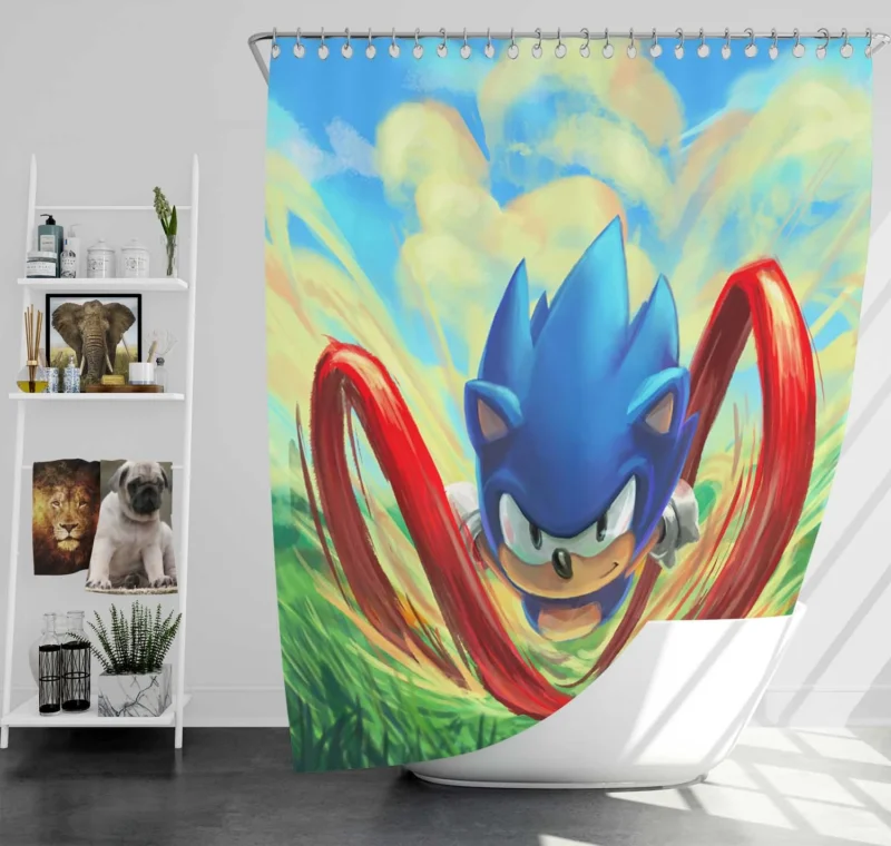 Sonic Mania: Classic Sonic Return Shower Curtain