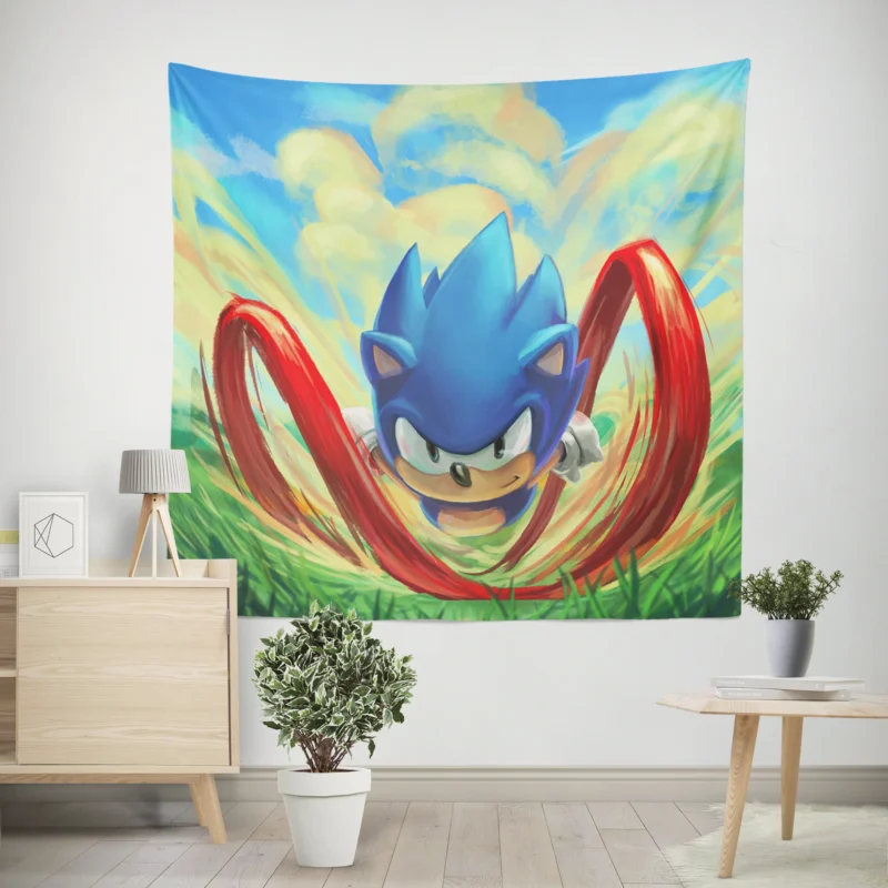 Sonic Mania: Classic Sonic Return  Wall Tapestry