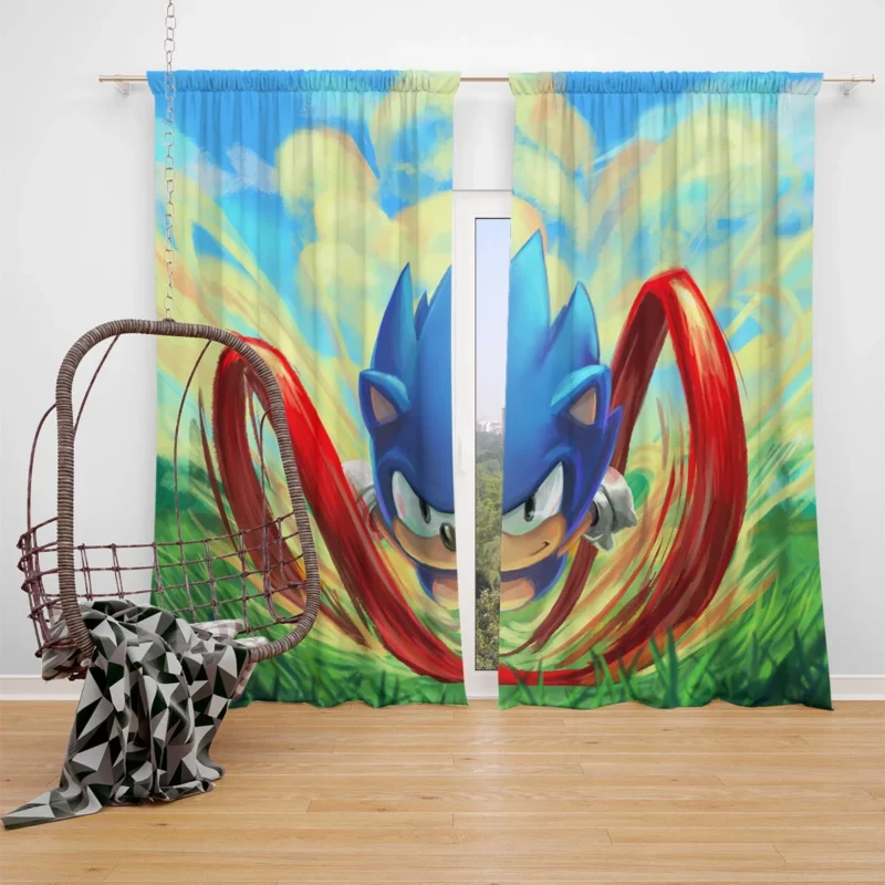 Sonic Mania: Classic Sonic Return Window Curtain