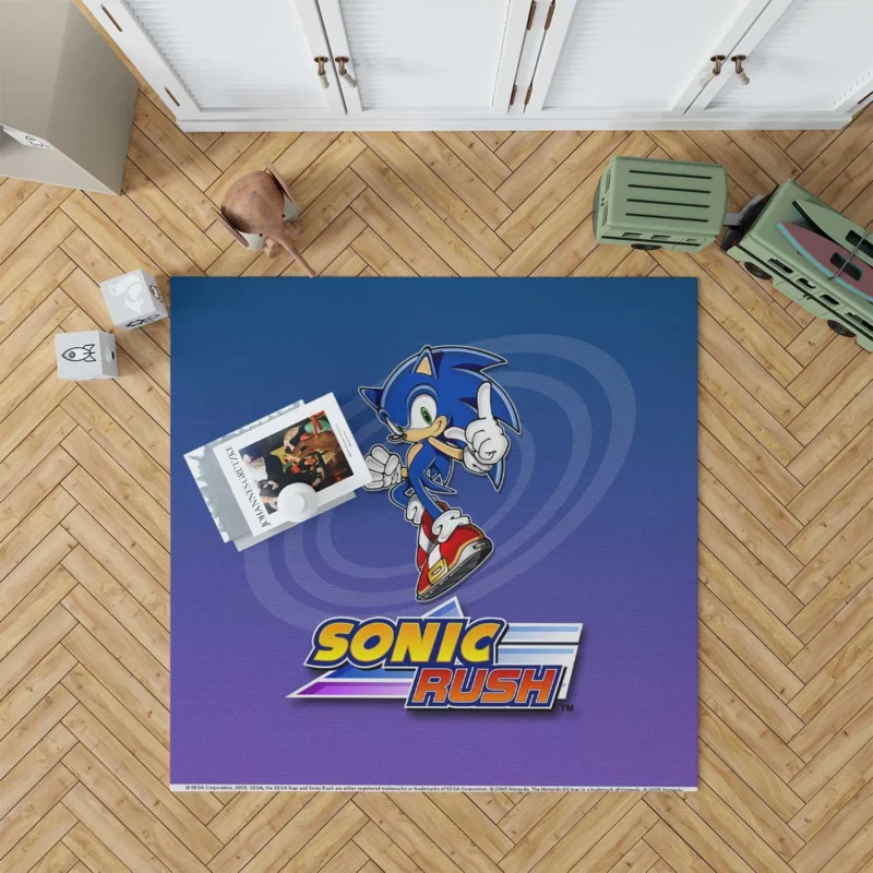 Sonic Rush: Sonic Handheld Adventures Floor Rug