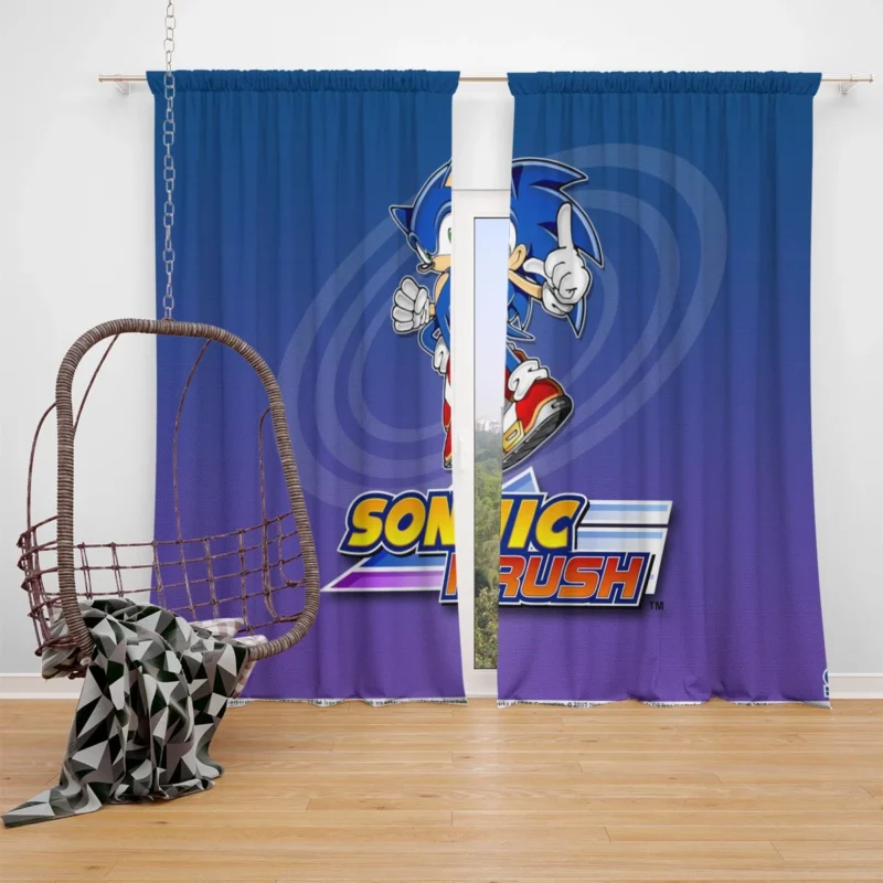 Sonic Rush: Sonic Handheld Adventures Window Curtain