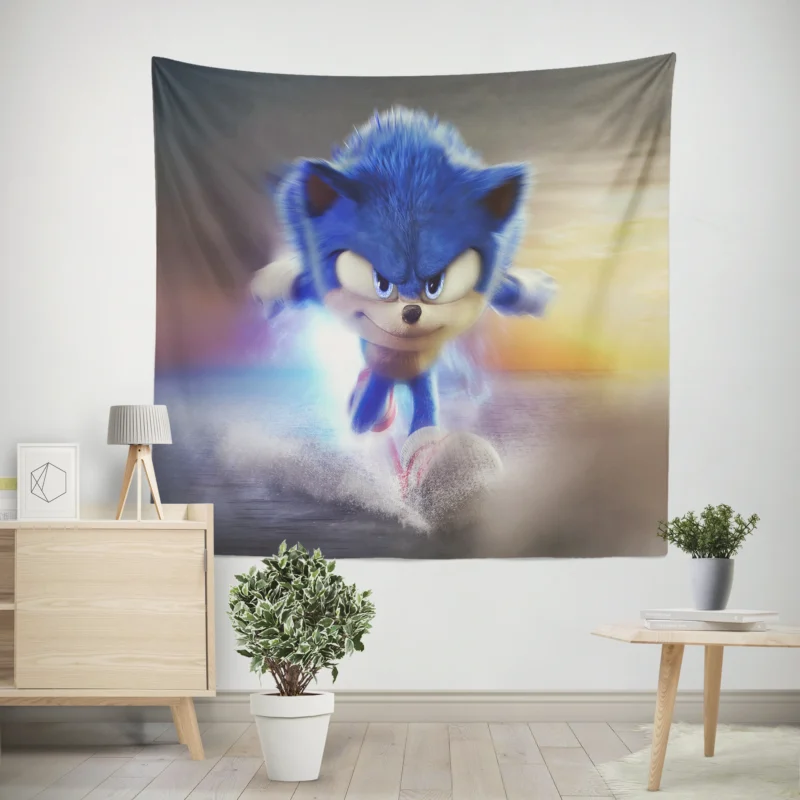 Sonic the Hedgehog 2: Speeding into Sequel Territory  Wall Tapestry