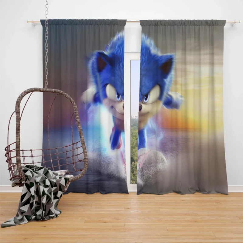 Sonic the Hedgehog 2: Speeding into Sequel Territory Window Curtain