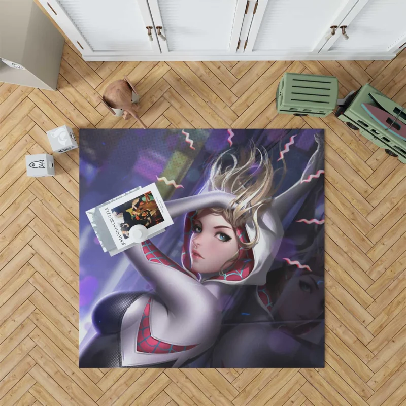 Spider-Gwen Comics: Gwen Iconic Appearance Floor Rug