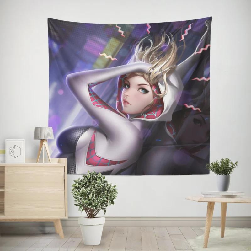 Spider-Gwen Comics: Gwen Iconic Appearance  Wall Tapestry