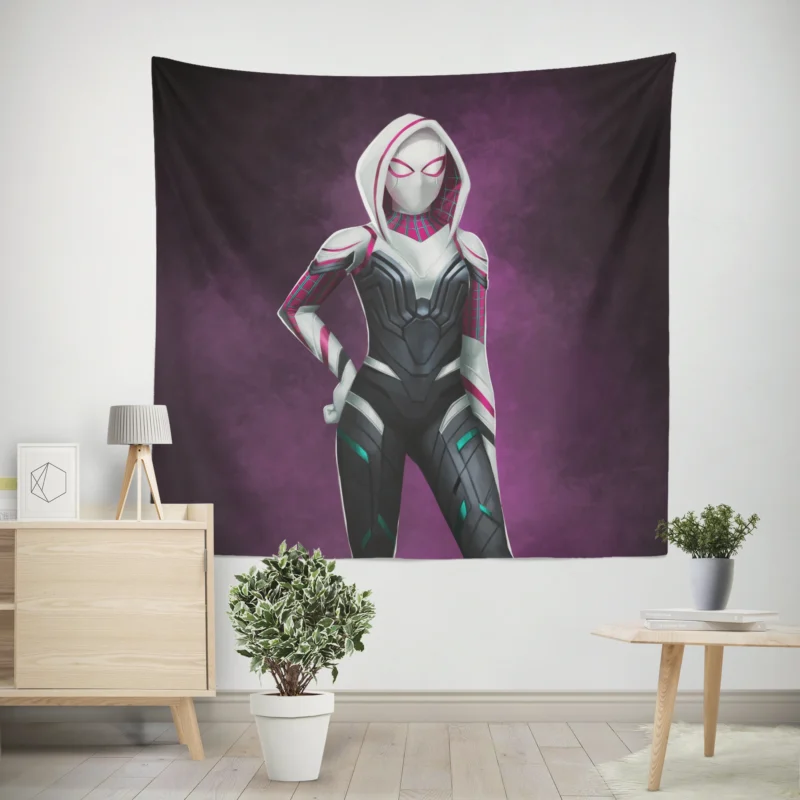 Spider-Gwen Comics: Gwen Stacy Stunning Charm  Wall Tapestry