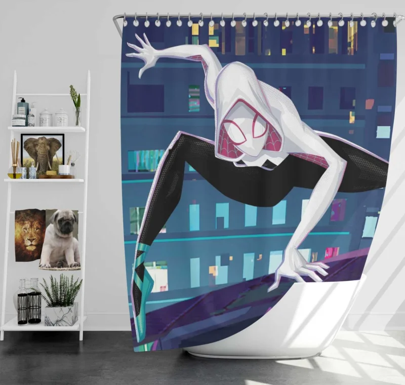 Spider-Gwen: Ghost-Spider #1 - Comic Book Cover Shower Curtain
