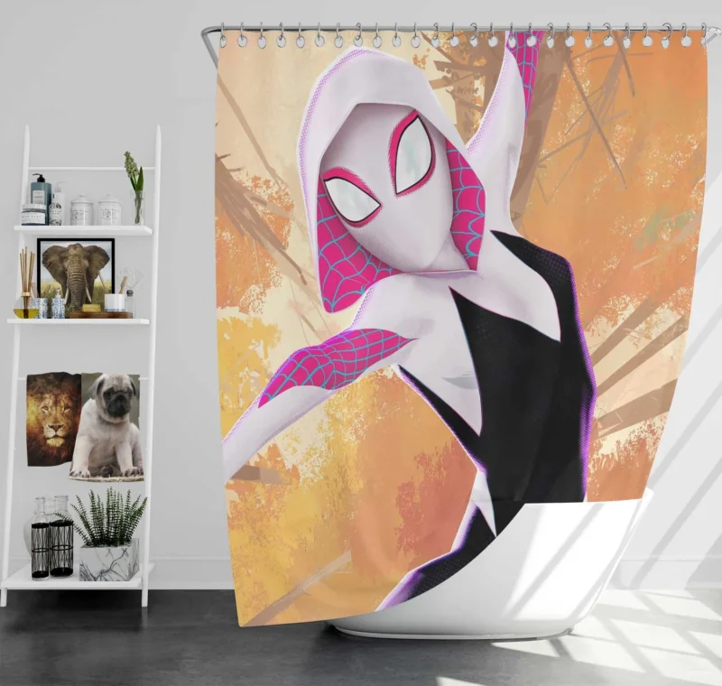 Spider-Gwen: Hooded Hero Joins Spider-Verse Shower Curtain