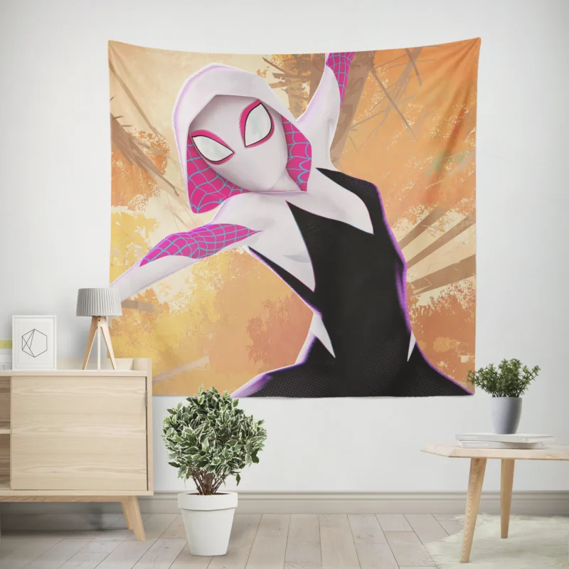 Spider-Gwen: Hooded Hero Joins Spider-Verse  Wall Tapestry