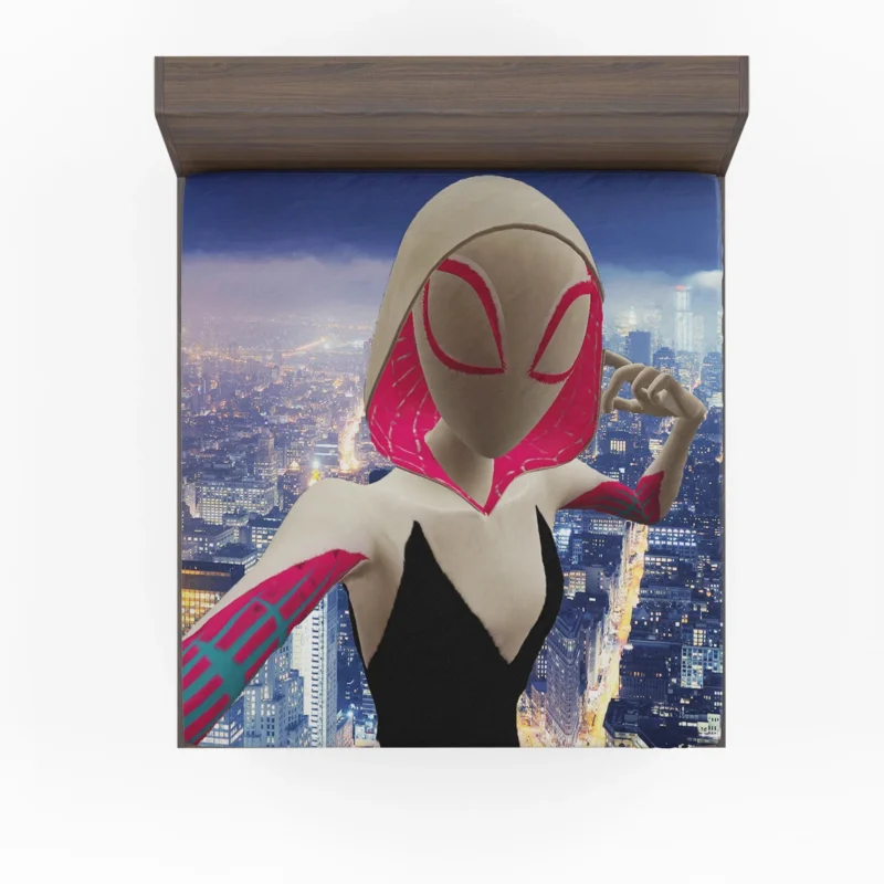 Spider-Gwen: Hooded Hero in Spider-Verse Fitted Sheet