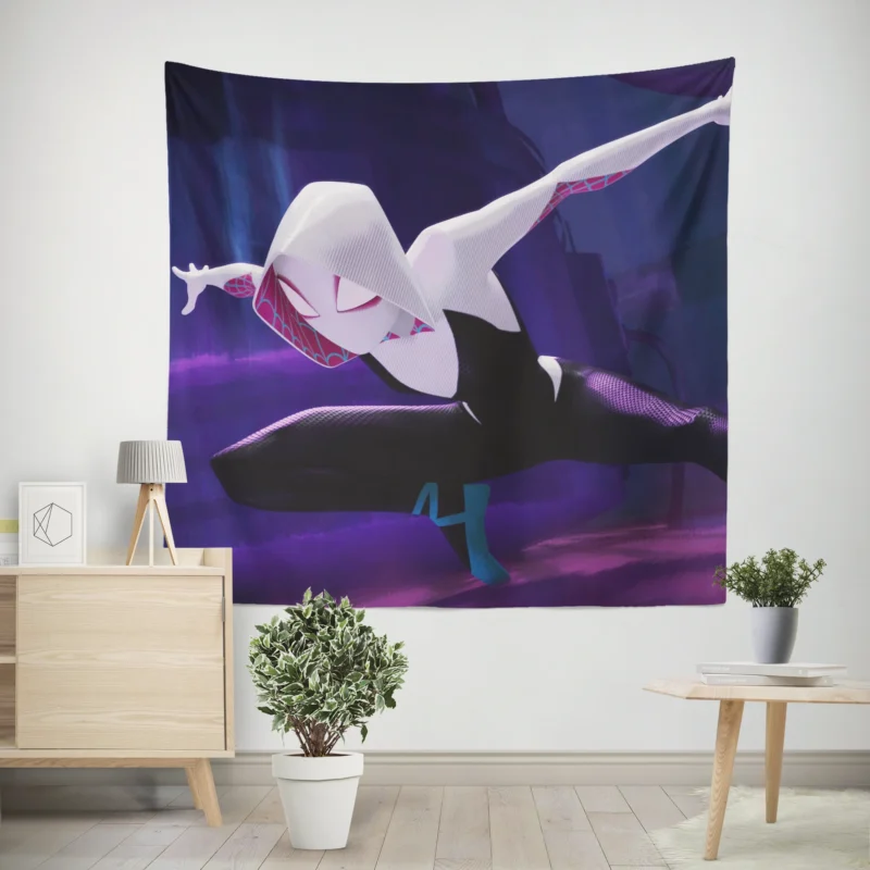 Spider-Gwen Marvel: Hooded Hero in Spider-Verse  Wall Tapestry