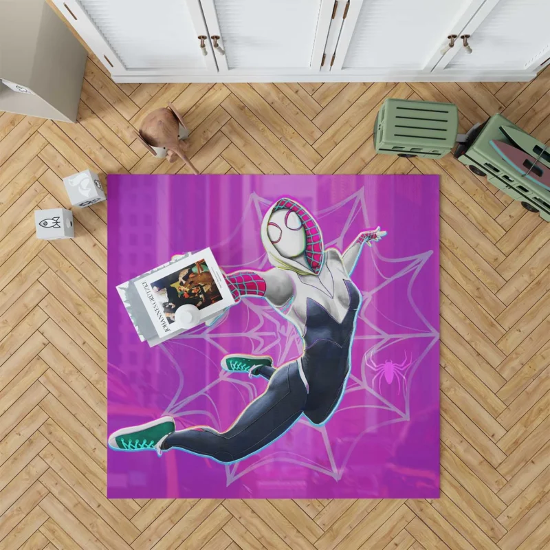 Spider-Gwen: Multiverse Adventures Await Floor Rug