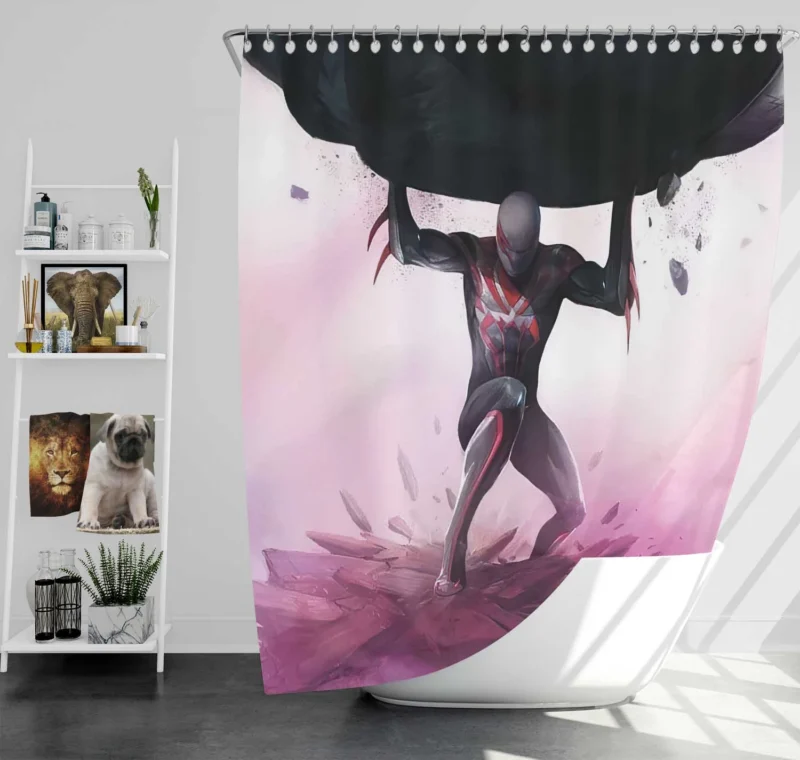 Spider-Man 2099: A Hero for the Modern Age Shower Curtain