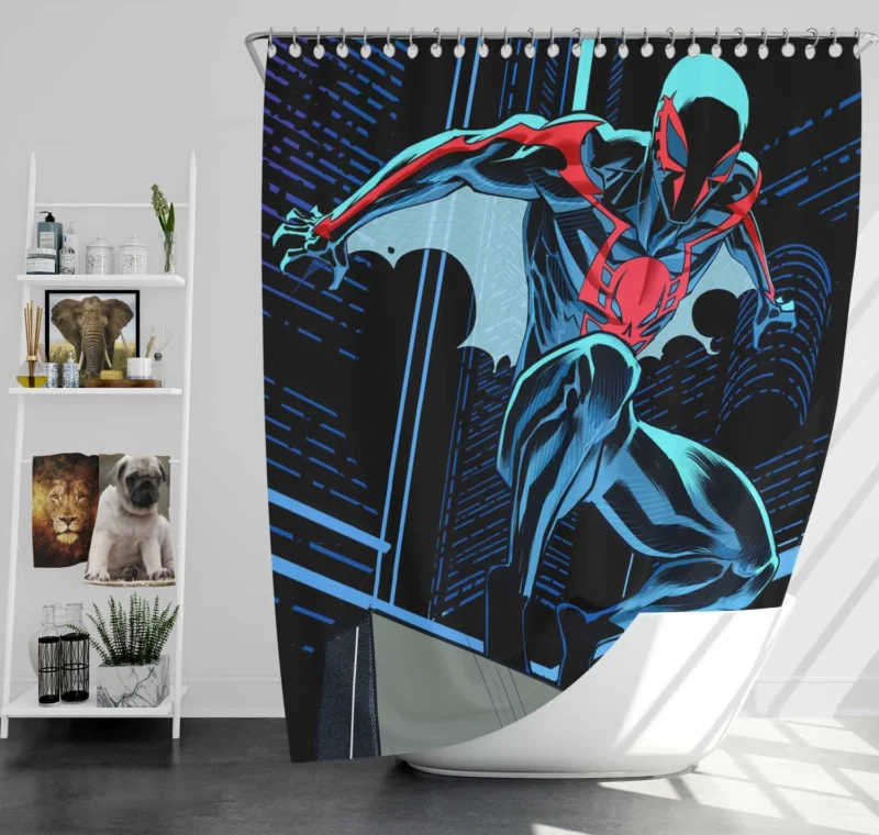 Spider-Man 2099 Comics: Miguel OHara Legacy Shower Curtain