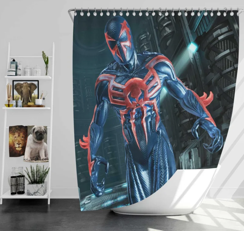 Spider-Man 2099: Edge of Time Chronicles Shower Curtain
