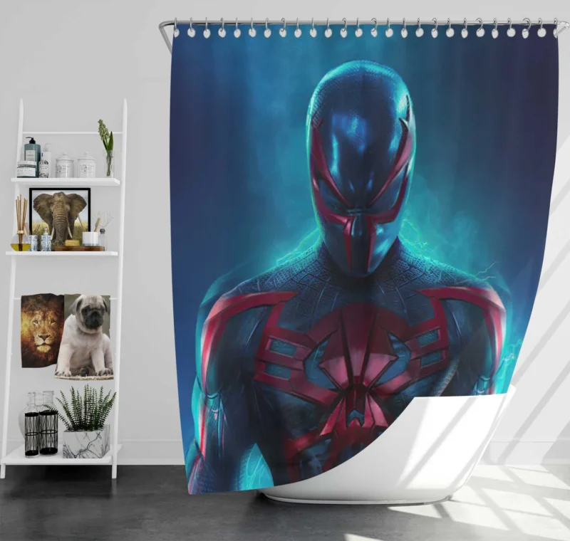 Spider-Man 2099: Embracing the Future Shower Curtain