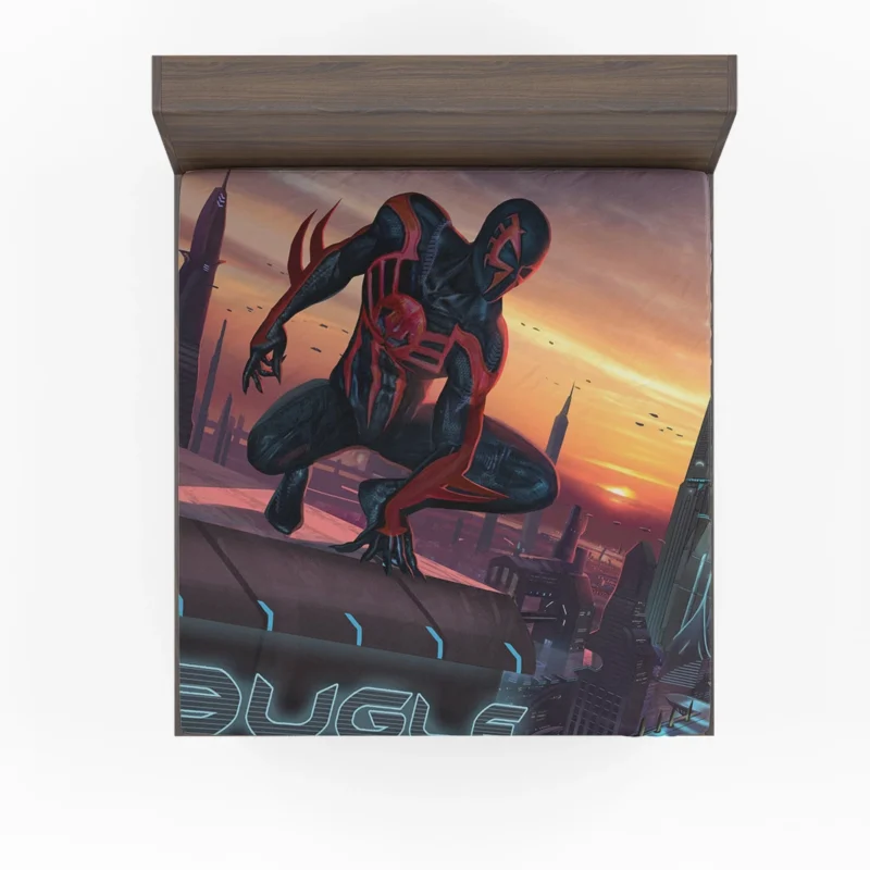 Spider-Man 2099: Time-Traveling in Shattered Dimensions Fitted Sheet
