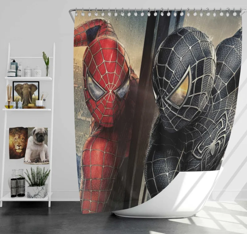 Spider-Man 3: Peter Parker Dark Challenge Shower Curtain