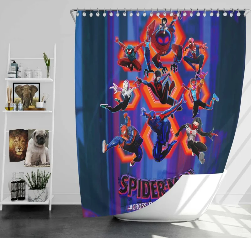Spider-Man: Across The Spider-Verse Sequel Shower Curtain