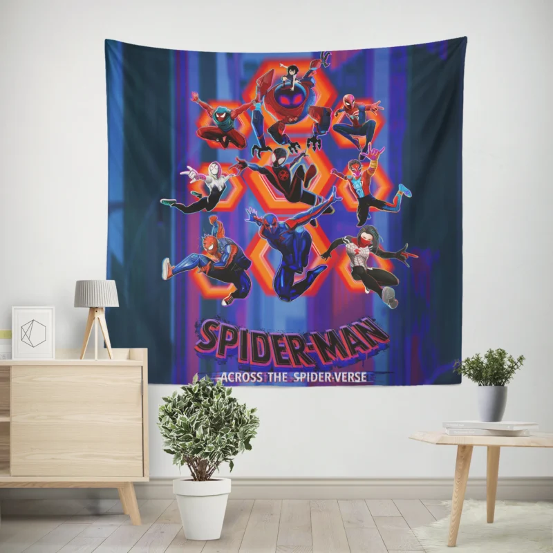 Spider-Man: Across The Spider-Verse Sequel  Wall Tapestry