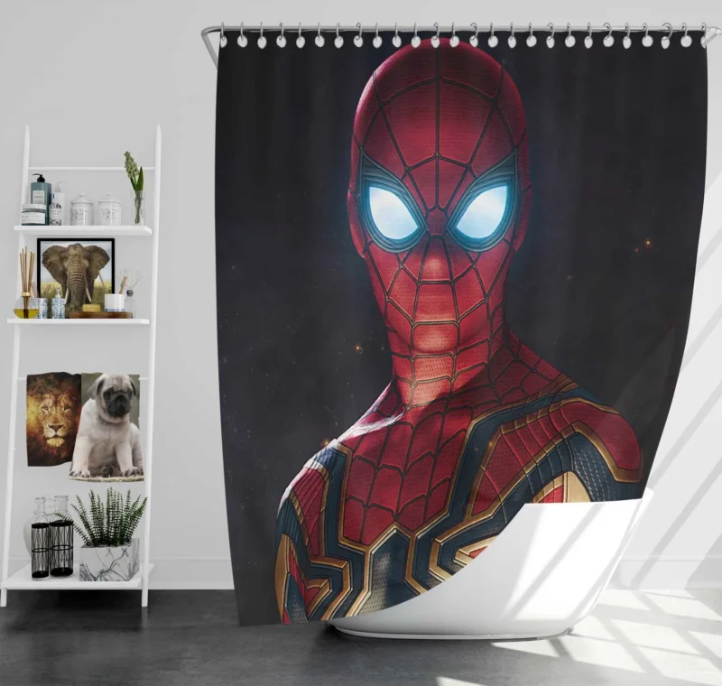 Spider-Man Arrival in Avengers: Infinity War Shower Curtain