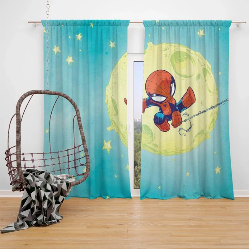 Spider-Man Comics: Swinging into Action Window Curtain