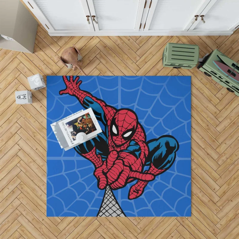 Spider-Man Comics: Unmasking the Hero Floor Rug