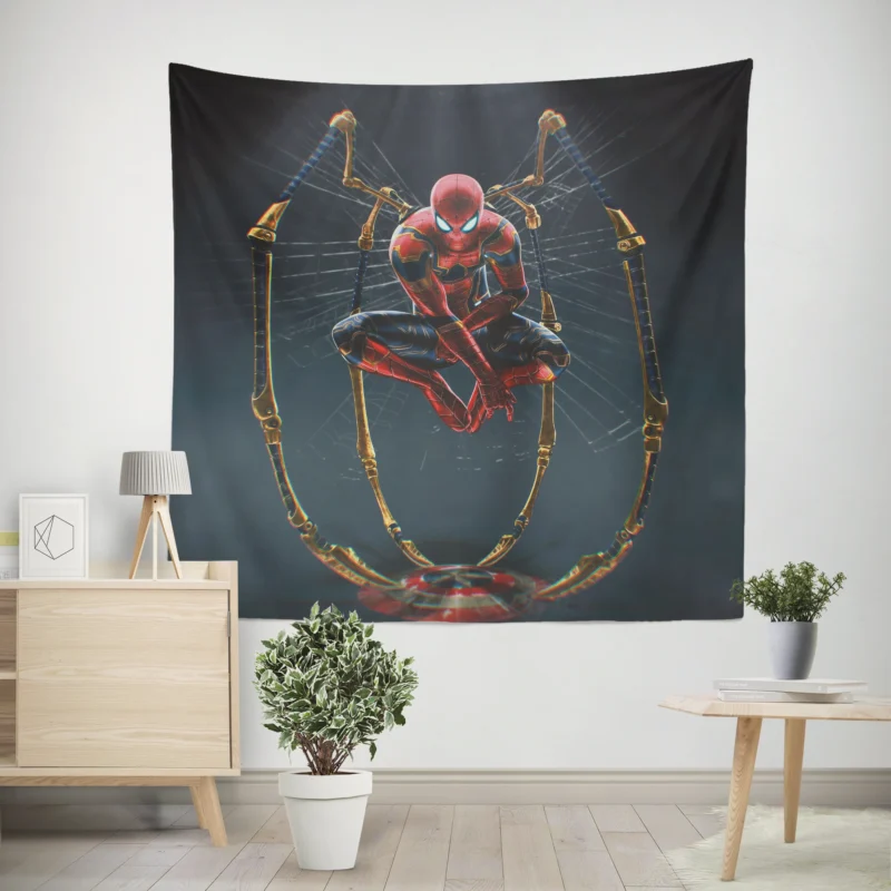 Spider-Man Comics: Unveiling the Iron Spider  Wall Tapestry