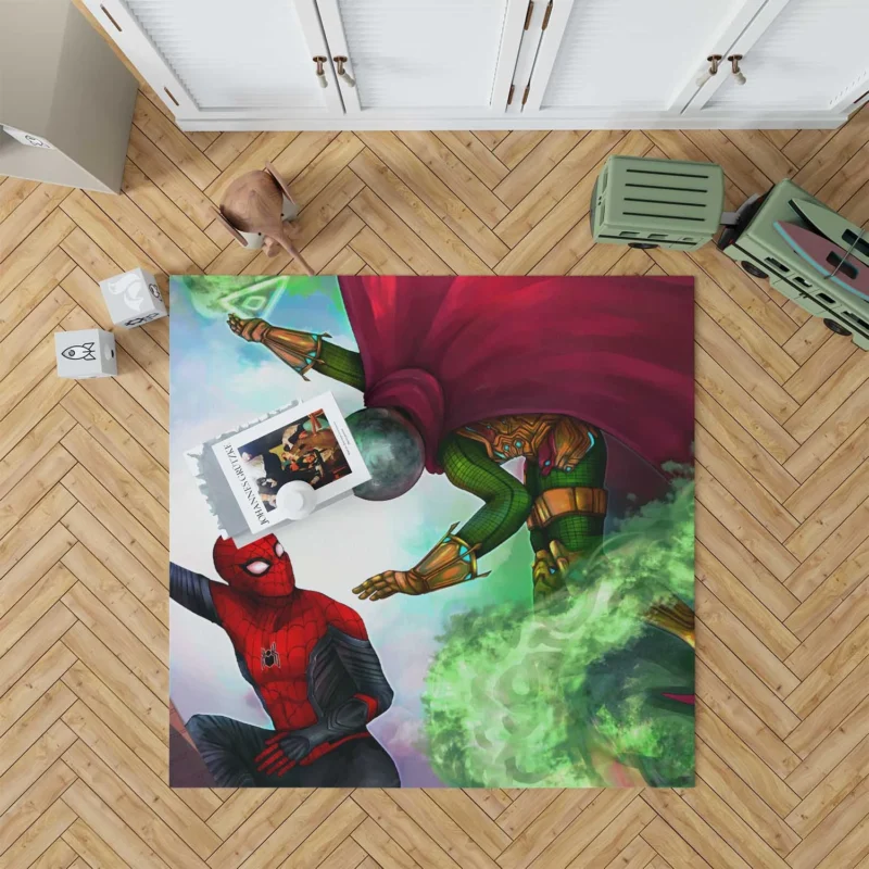 Spider-Man: Far From Home - Battling Mysterio Floor Rug