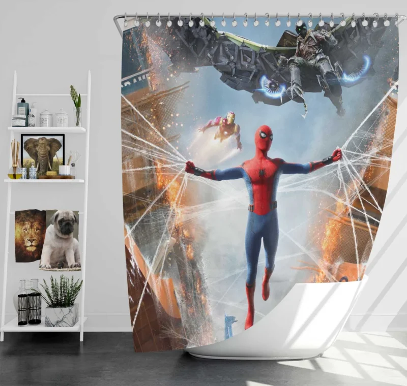 Spider-Man: Homecoming - Vulture Villainy Shower Curtain