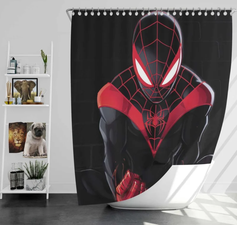 Spider-Man: Into The Spider-Verse - A Multiverse Epic Shower Curtain
