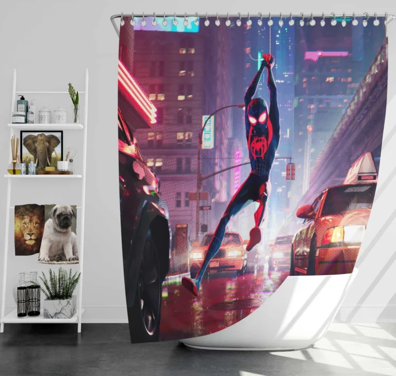 Spider-Man: Into The Spider-Verse - Miles Morales Tale Shower Curtain
