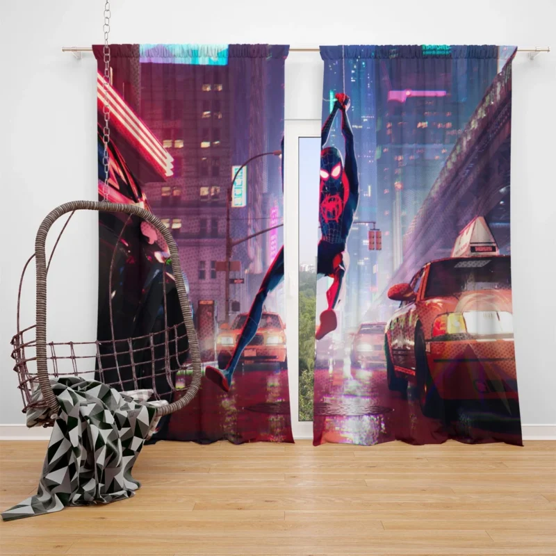 Spider-Man: Into The Spider-Verse - Miles Morales Tale Window Curtain