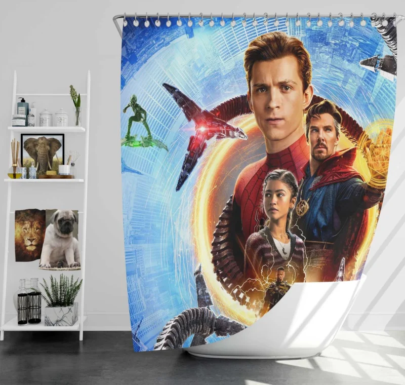 Spider-Man: No Way Home - A Marvel Spectacle Shower Curtain