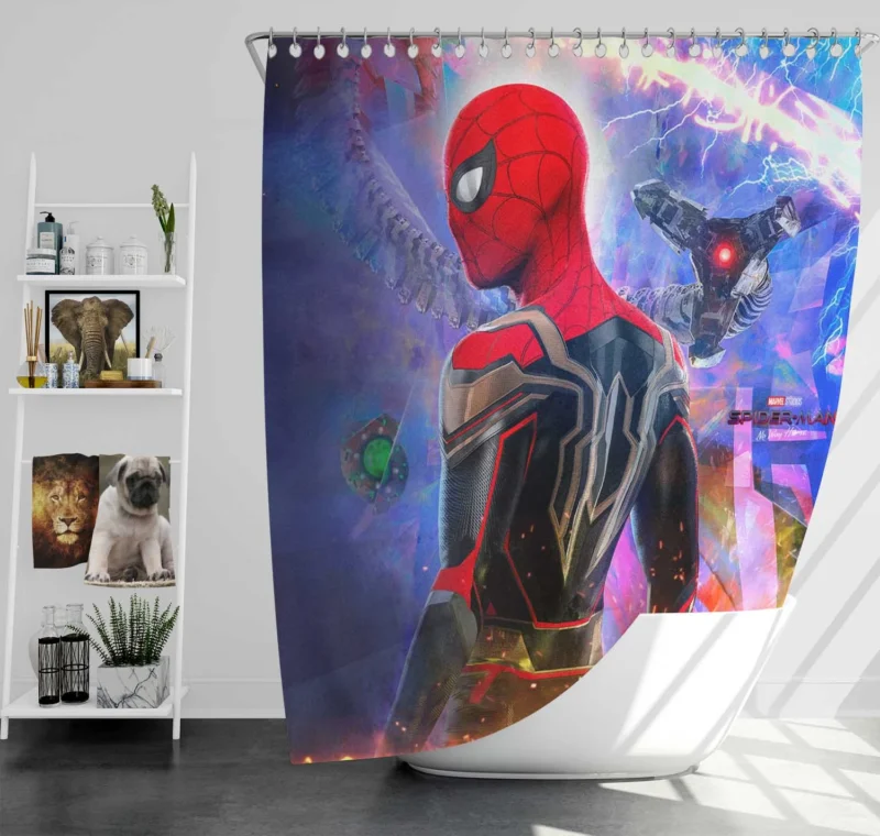 Spider-Man: No Way Home - Peter Parker Dilemma Shower Curtain
