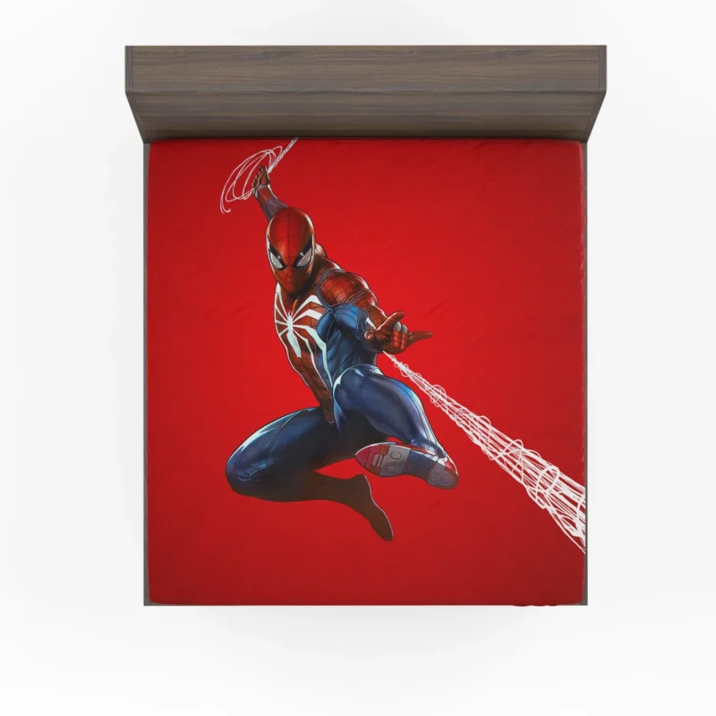 Spider-Man (PS4) Game: A Superhero Quest Fitted Sheet