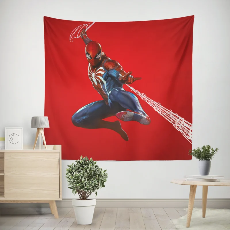 Spider-Man (PS4) Game: A Superhero Quest  Wall Tapestry