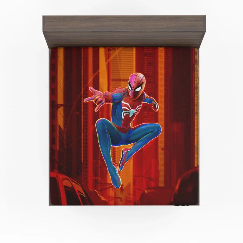 Spider-Man (PS4) Game: Web-Swinging Action Fitted Sheet
