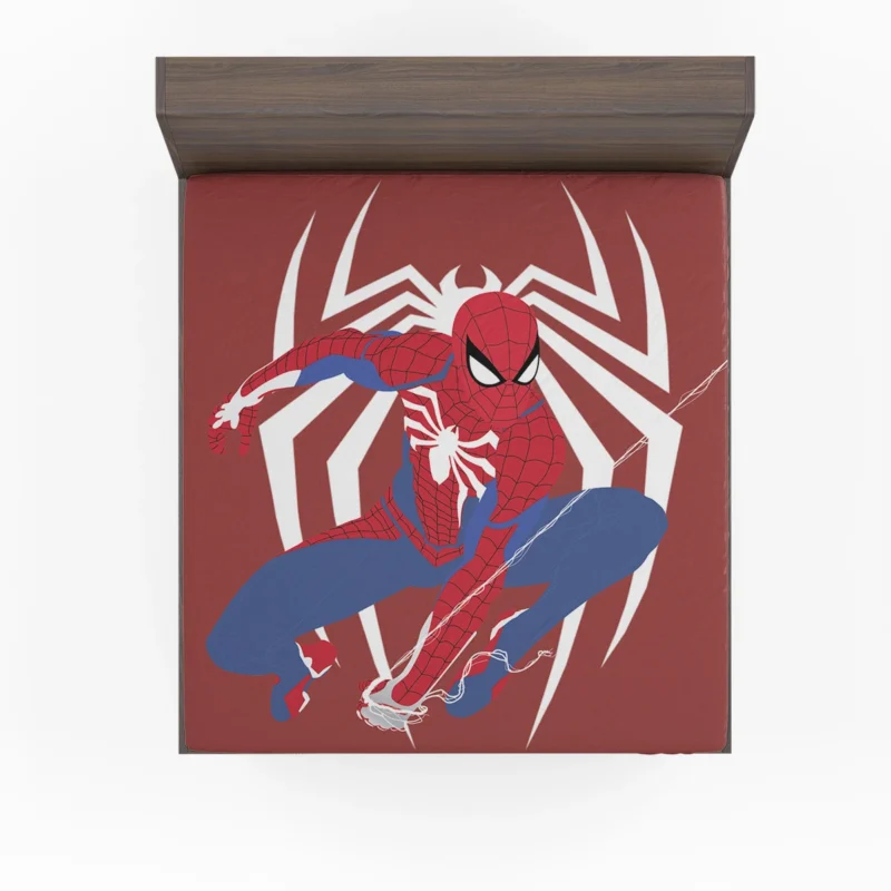 Spider-Man (PS4): Swinging into Gaming Glory Fitted Sheet