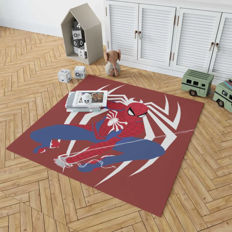 Spider-Man (PS4): Swinging into Gaming Glory Floor Rug