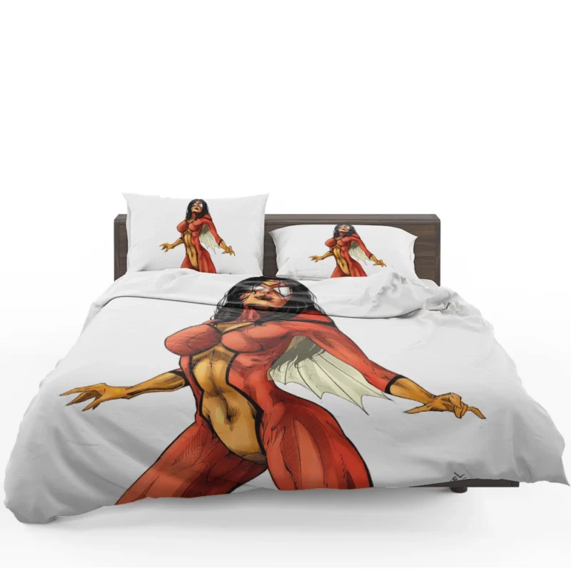 Spider-Woman Comics: Her Marvelous Feats Bedding Set
