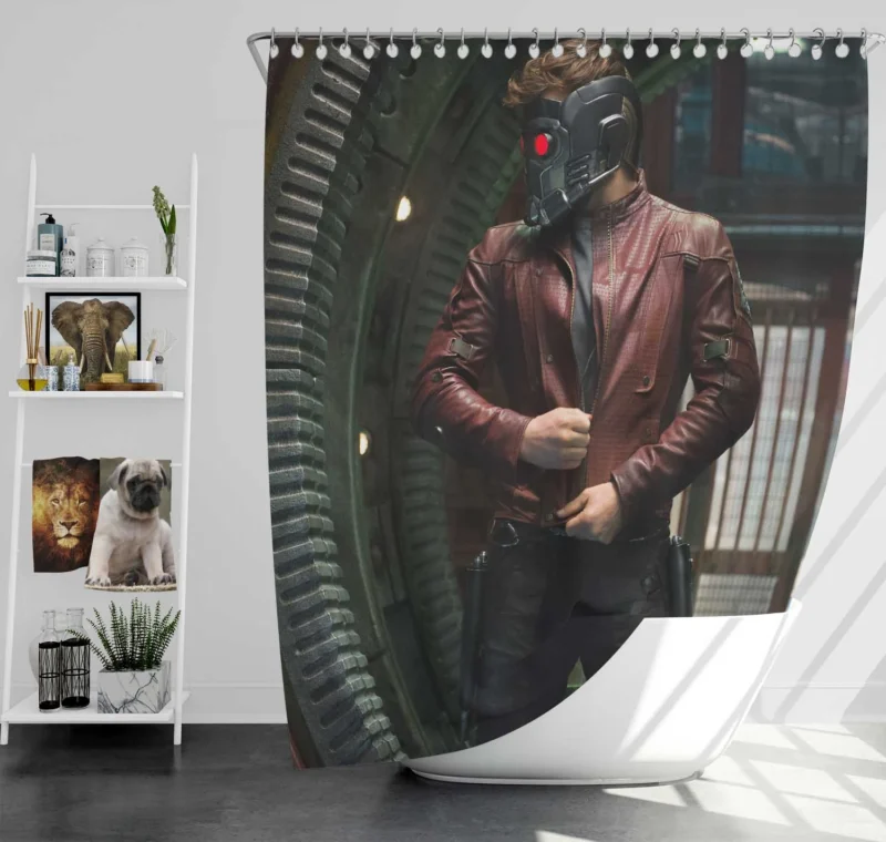 Star Lord: Chris Pratt Galactic Hero Shower Curtain