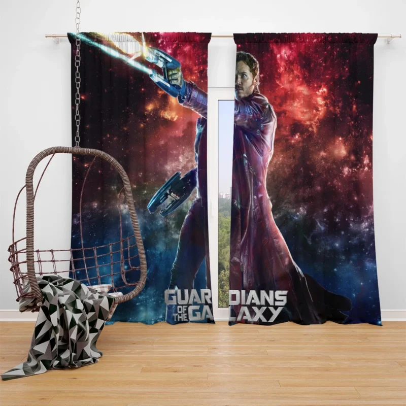 Star Lord: Peter Quill Cosmic Odyssey Window Curtain