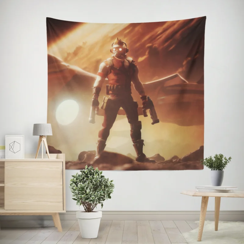 Star Lord in Fortnite: Cosmic Showdown  Wall Tapestry