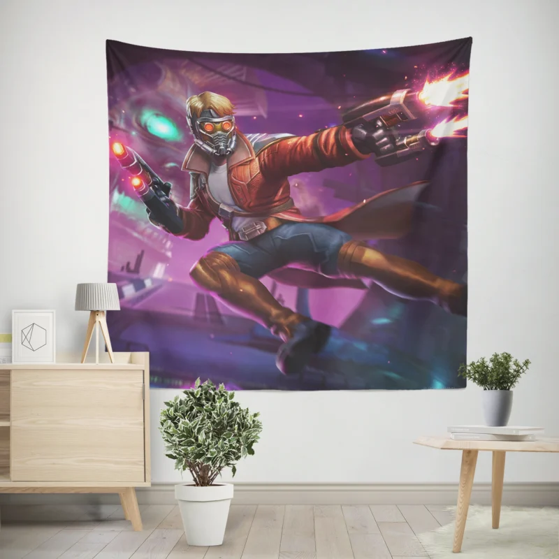 Star Lord in MARVEL Contest of Champions  Wall Tapestry