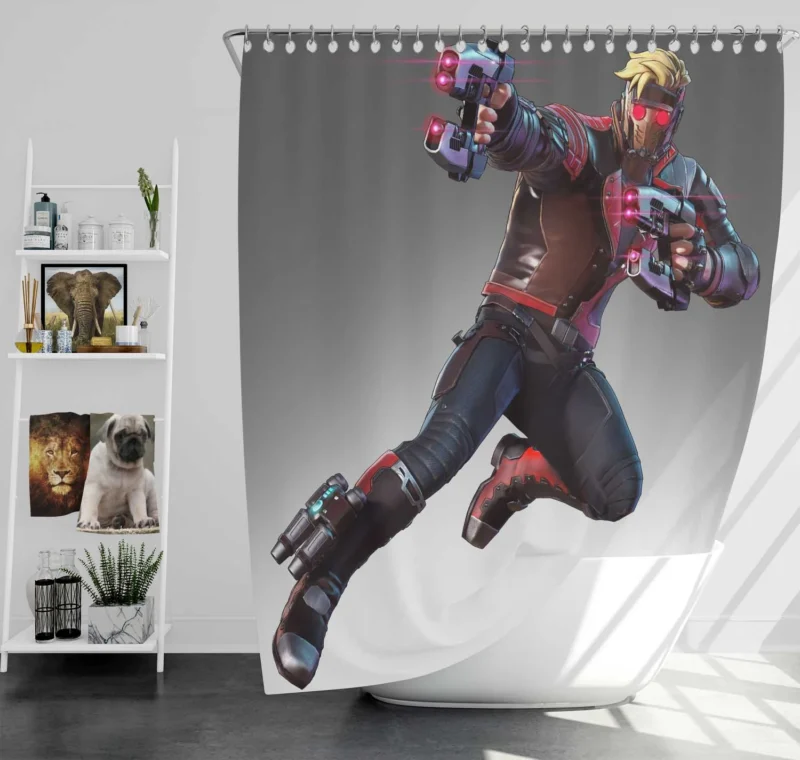 Star Lord in Marvel Ultimate Alliance 3 Shower Curtain