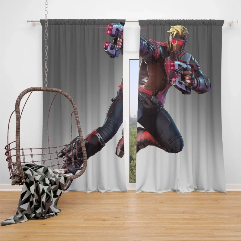 Star Lord in Marvel Ultimate Alliance 3 Window Curtain